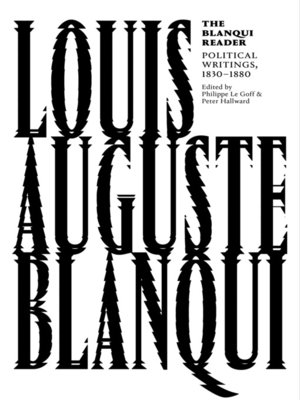 cover image of The Blanqui Reader
